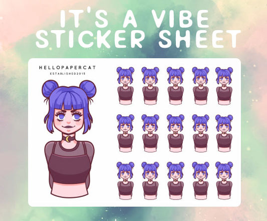 It's a vibe sticker sheet