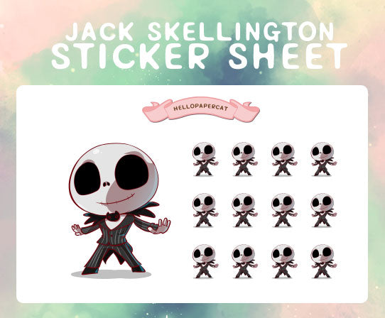 Jack Sticker Jack inspired sticker sheet – HelloPapercat