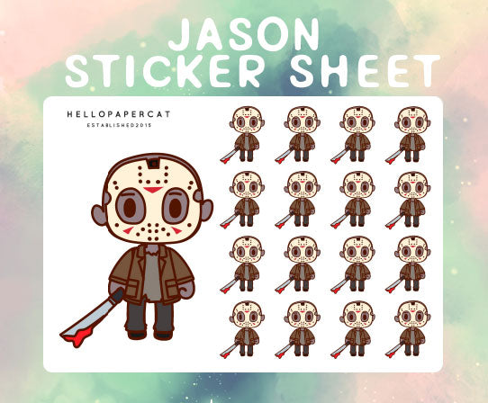 Jason sticker sheet