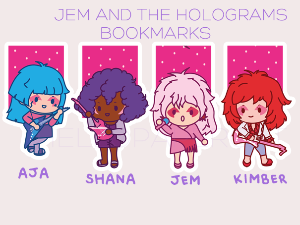 Jem and the holograms magnetic bookmark