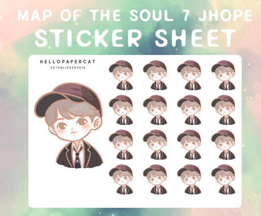 BTS map of the soul 7 J-hope sticker sheet