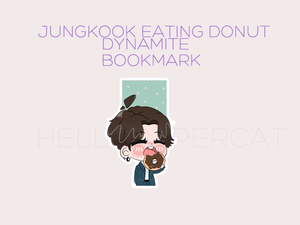 Jungkook eating donut - Dynamite magnetic bookmark