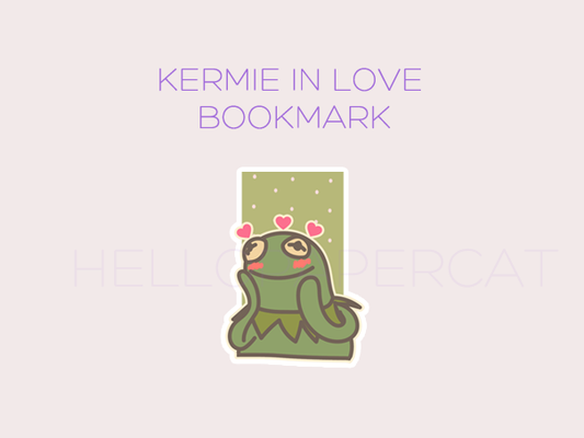 Kermie in love magnetic bookmark