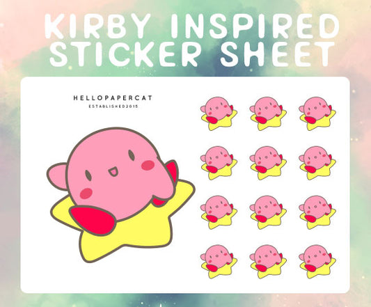Vacuum cutie inspired sticker sheet