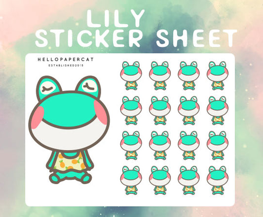 lily sticker sheet