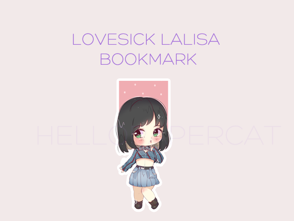 Lovesick Lisa magnetic bookmark