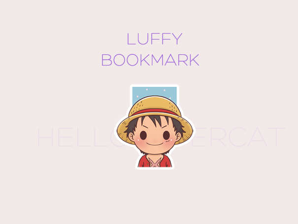 straw hat pirate magnetic bookmark