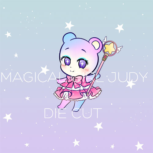 Magical Girl bear die cut
