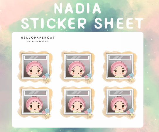 Nadia sticker sheet