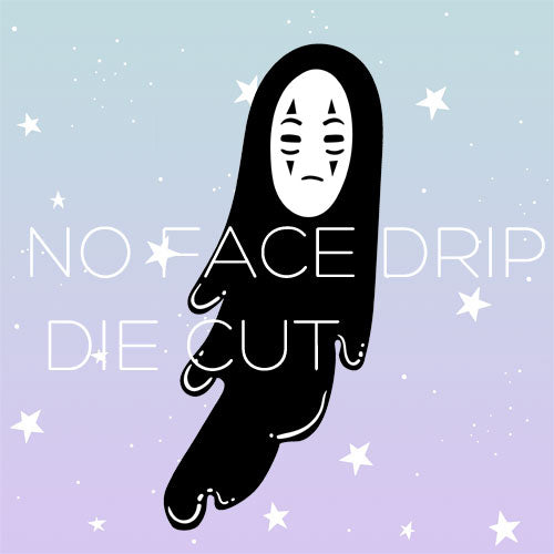 faceless ghost drip die cut