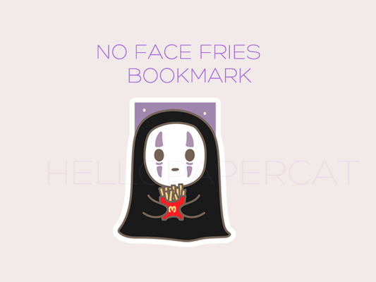faceless ghost loves Fries magnetic bookmark