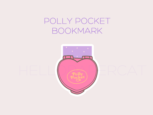 Polly Pocket magnetic bookmark