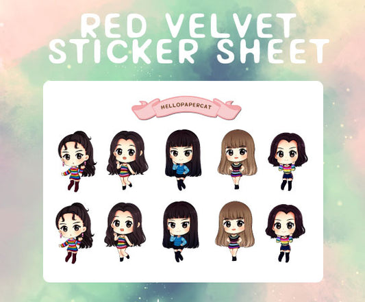 Red Velvet sticker sheet