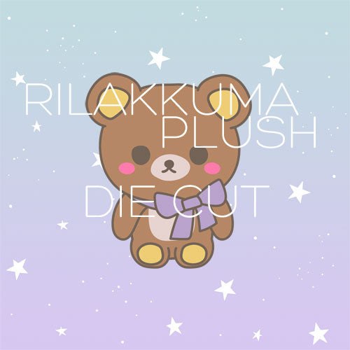 Bear plushie die cut