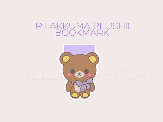 Bear plushie magnetic bookmark