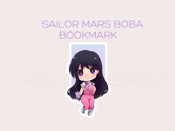 Mars Boba magnetic bookmark