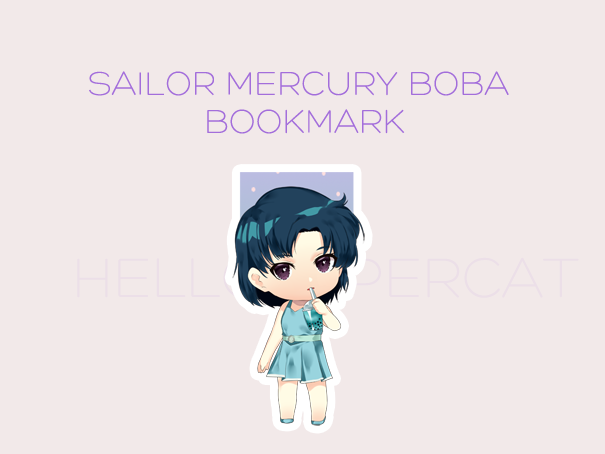 Mercury boba magnetic bookmark