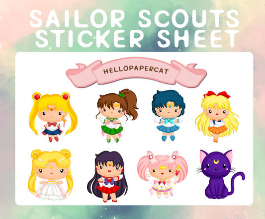 Magical Scouts inspired sticker sheet