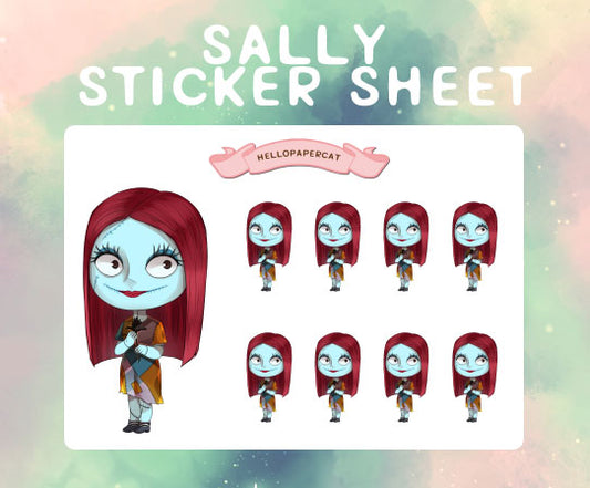 ragdoll monster inspired sticker sheet