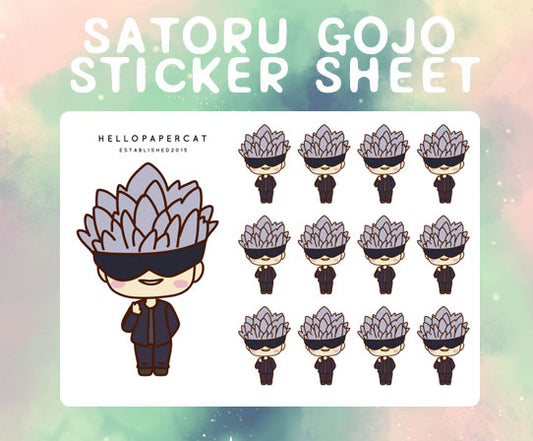 Satoru Gojo sticker sheet