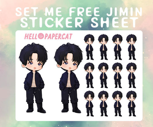 Set me free Jimin sticker sheet
