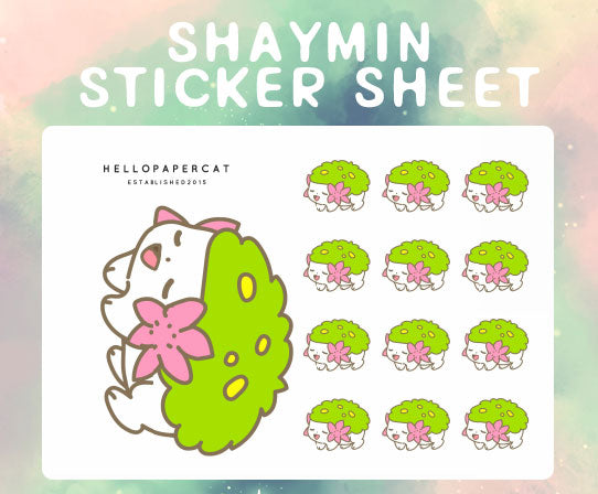 Shay cutie sticker sheet