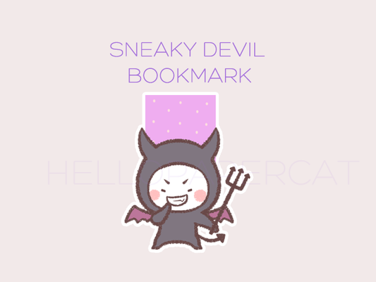 Sneaky Devil magnetic bookmark
