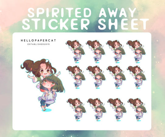 Spirited  Inspired sticker sheet