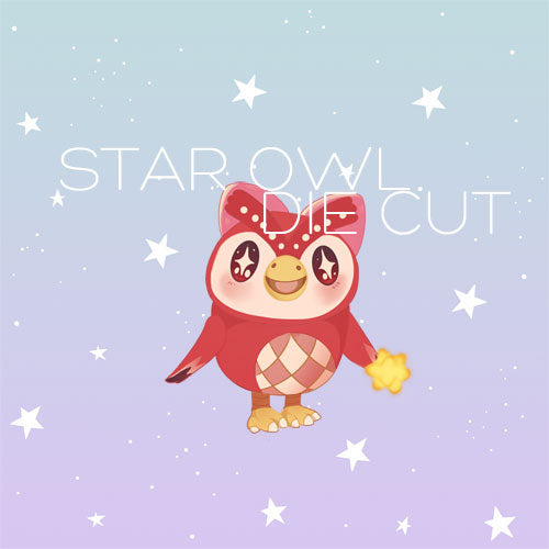 Star Owl die cut