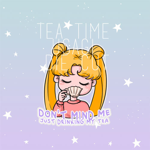 Tea Time Usagi die cut