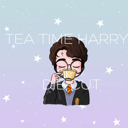 Tea Time Harry die cut