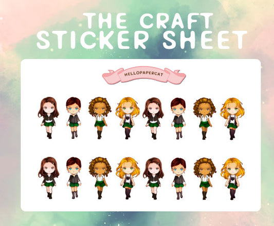 Witch movie sticker sheet