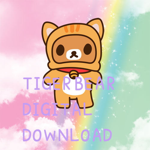 Tiger Bear die cut download