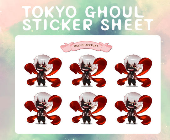 Ghoul inspired sticker sheet