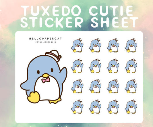 Tuxedo Cutie sticker sheet