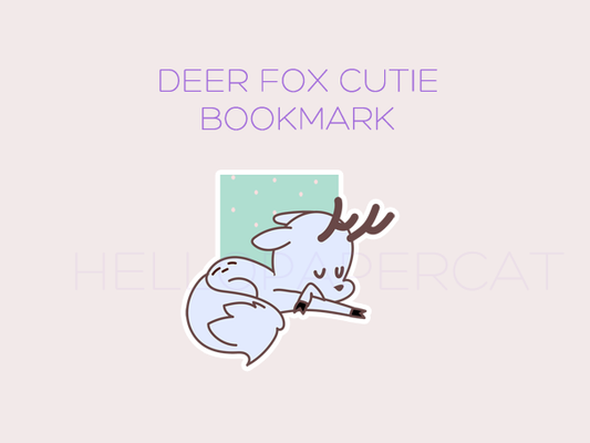 Deer Fox cutie magnetic bookmark