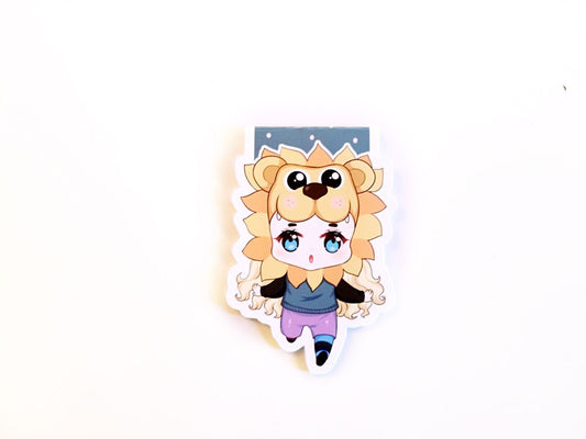 Lion head Luna magnetic bookmark