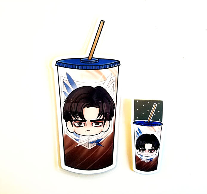 Iced Levi Coffee Page marker or magnetic bookmark