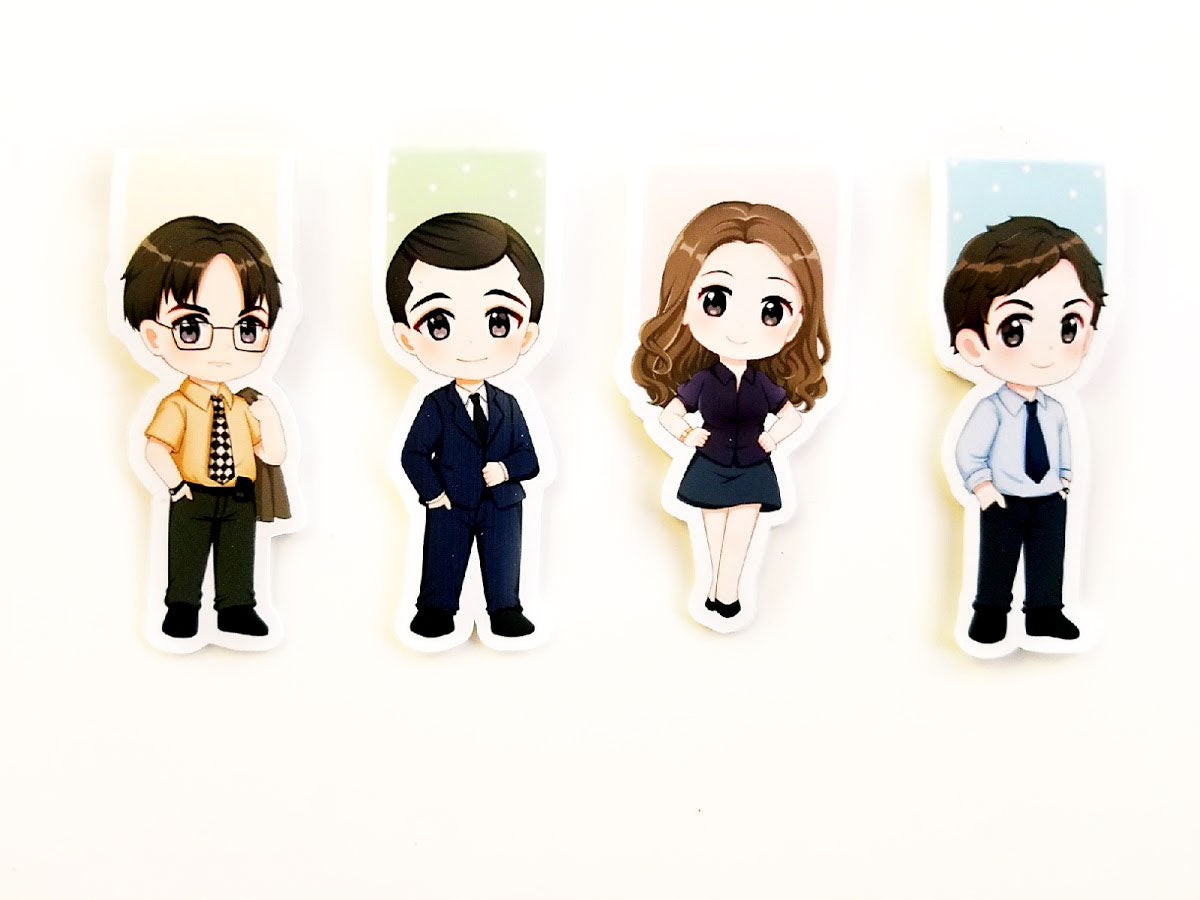 office friends magnetic bookmark set