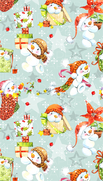 Vintage Snowman planner dashboard