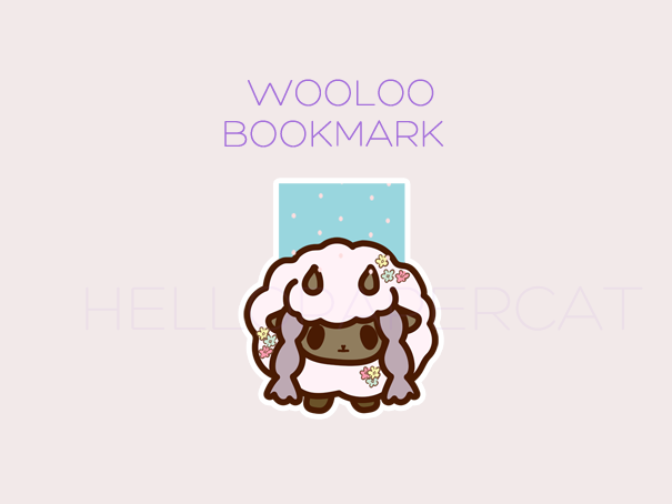 Sheep inspired cutie magnetic bookmark