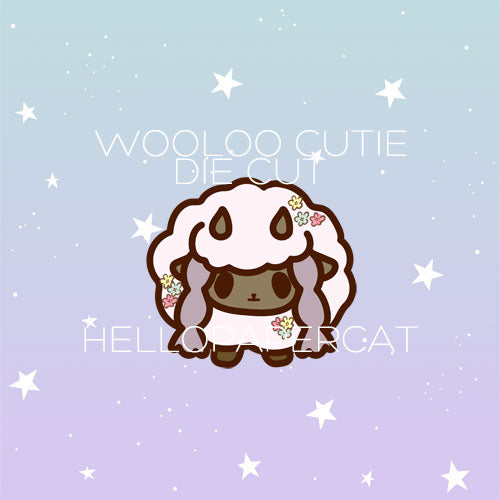 Sheep inspired cutie die cut