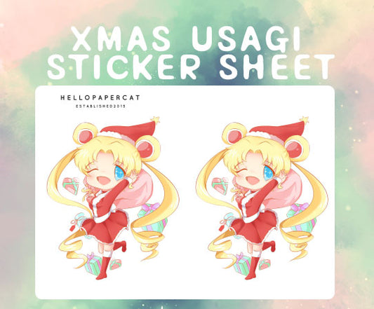 Christmas Usagi deco sticker sheet