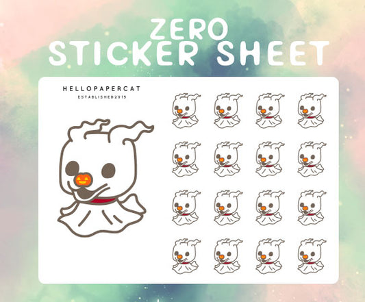 Zero sticker sheet